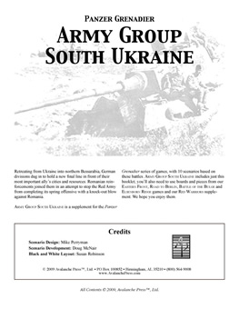 Army Group South Ukraine boxcover