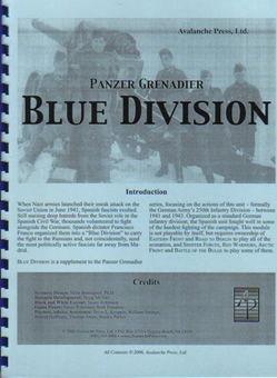 Blue Division boxcover