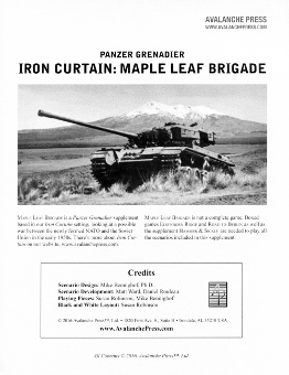 Maple Leaf Brigade boxcover