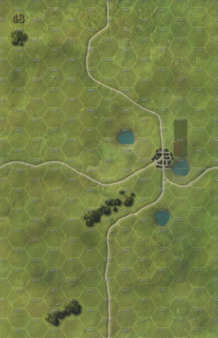 Panzer Grenadier Headquarters Library Map: 48 for Panzer Grenadier game series