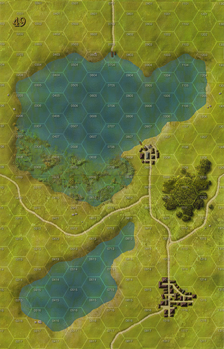 Panzer Grenadier Headquarters Library Map: 49 for Panzer Grenadier game series