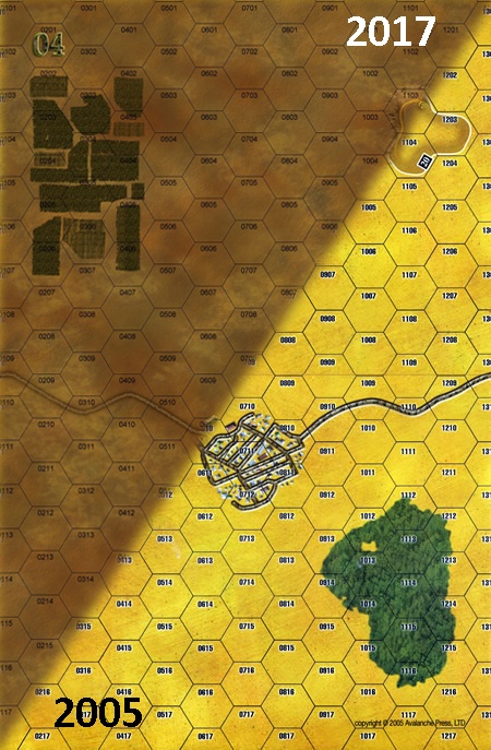 Panzer Grenadier Headquarters Library Map: 4 for Panzer Grenadier game series