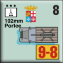 Panzer Grenadier Headquarters Library Unit: Italy Regia Marina 102mm portee for Panzer Grenadier game series