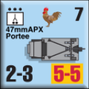 Panzer Grenadier Headquarters Library Unit: France Armée de Terre 47mm APX portee for Panzer Grenadier game series