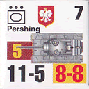 Panzer Grenadier Headquarters Library Unit: Poland Wojska Lądowe Pershing for Panzer Grenadier game series