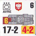 Panzer Grenadier Headquarters Library Unit: Poland Wojska Lądowe AVRE for Panzer Grenadier game series