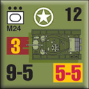 Panzer Grenadier Headquarters Library Unit: United States Army M24 for Panzer Grenadier game series