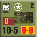 Panzer Grenadier Headquarters Library Unit: United States Army M28 for Panzer Grenadier game series
