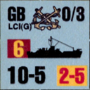 Panzer Grenadier Headquarters Library Unit: United States Navy LCI (G) for Panzer Grenadier game series