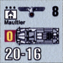 Panzer Grenadier Headquarters Library Unit: Germany Heer Maultier for Panzer Grenadier game series