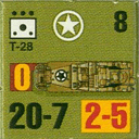 Panzer Grenadier Headquarters Library Unit: United States Army T28 for Panzer Grenadier game series