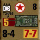 Panzer Grenadier Headquarters Library Unit: North Korea Chosŏn inmin'gun T34/85 for Panzer Grenadier game series