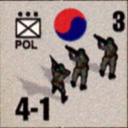 Panzer Grenadier Headquarters Library Unit: South Korea Daehanminguk Yukgun POL for Panzer Grenadier game series