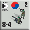 Panzer Grenadier Headquarters Library Unit: South Korea Daehanminguk Yukgun HMG for Panzer Grenadier game series