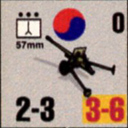 Panzer Grenadier Headquarters Library Unit: South Korea Daehanminguk Yukgun 57mm for Panzer Grenadier game series