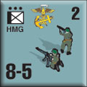 Panzer Grenadier Headquarters Library Unit: South Korea Daehanminguk Haebyeongdae HMG for Panzer Grenadier game series