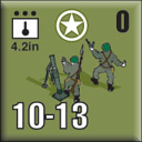Panzer Grenadier Headquarters Library Unit: United States Army 4.2in for Panzer Grenadier game series