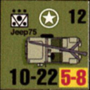 Panzer Grenadier Headquarters Library Unit: United States Army Jeep75 for Panzer Grenadier game series