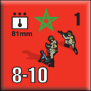 Panzer Grenadier Headquarters Library Unit: France Moroccan Ground Forces 81mm for Panzer Grenadier game series