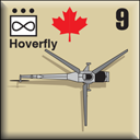 Panzer Grenadier Headquarters Library Unit: Canada Army Hoverfly for Panzer Grenadier game series