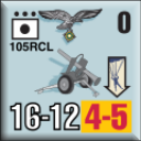 Panzer Grenadier Headquarters Library Unit: Germany Luftwaffe 105RCL for Panzer Grenadier game series