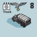 Panzer Grenadier Headquarters Library Unit: Germany Luftwaffe Truck for Panzer Grenadier game series