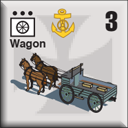 Panzer Grenadier Headquarters Library Unit: Imperial Germany Colonial Defense Force Wagon for Panzer Grenadier game series