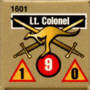 Panzer Grenadier Headquarters Library Unit: Australia Army Lt. Colonel for Panzer Grenadier game series