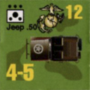 Panzer Grenadier Headquarters Library Unit: United States Marine Corps Jeep .50 for Panzer Grenadier game series