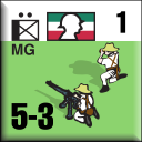 Panzer Grenadier Headquarters Library Unit: Mexico Army MG for Panzer Grenadier game series