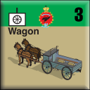 Panzer Grenadier Headquarters Library Unit: Russian Empire Imperial Army Wagon for Panzer Grenadier game series