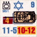 Panzer Grenadier Headquarters Library Unit: State of Israel Army M51 for Panzer Grenadier game series