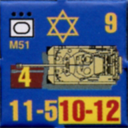 Panzer Grenadier Headquarters Library Unit: State of Israel Army M51 for Panzer Grenadier game series