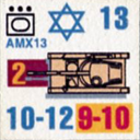 Panzer Grenadier Headquarters Library Unit: State of Israel Army AMX13 for Panzer Grenadier game series