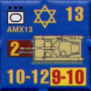 Panzer Grenadier Headquarters Library Unit: State of Israel Army AMX13 for Panzer Grenadier game series