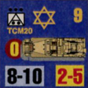 Panzer Grenadier Headquarters Library Unit: State of Israel Army TCM20 for Panzer Grenadier game series