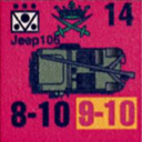 Panzer Grenadier Headquarters Library Unit: Kingdom of Jordan Royal Jordanian Army Jeep106 for Panzer Grenadier game series