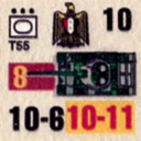 Panzer Grenadier Headquarters Library Unit: Arab Republic of Egypt El Geish el Masry T55 for Panzer Grenadier game series