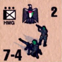 Panzer Grenadier Headquarters Library Unit: State of Palestine Liberation Army HMG for Panzer Grenadier game series