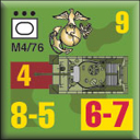 Panzer Grenadier Headquarters Library Unit: United States Marine Corps Heavy M4/76 for Panzer Grenadier game series