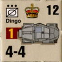 Panzer Grenadier Headquarters Library Unit: Britain Army Dingo for Panzer Grenadier game series