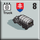 Panzer Grenadier Headquarters Library Unit: Slovak Republic Slovenská Armáda Truck for Panzer Grenadier game series