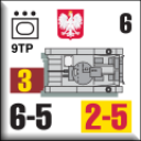 Panzer Grenadier Headquarters Library Unit: Poland Wojska Lądowe 9TP for Panzer Grenadier game series