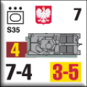 Panzer Grenadier Headquarters Library Unit: Poland Wojska Lądowe S35 for Panzer Grenadier game series