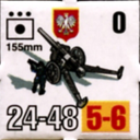 Panzer Grenadier Headquarters Library Unit: Poland Wojska Lądowe 155mm for Panzer Grenadier game series