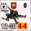 Panzer Grenadier Headquarters Library Unit: Poland Wojska Lądowe 100mm/14 for Panzer Grenadier game series