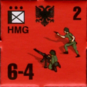 Panzer Grenadier Headquarters Library Unit: Albania Army HMG for Panzer Grenadier game series