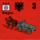 Panzer Grenadier Headquarters Library Unit: Albania Army Wagon for Panzer Grenadier game series