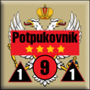 Panzer Grenadier Headquarters Library Unit: Montenegro Army Potpukovnik for Panzer Grenadier game series