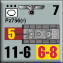 Panzer Grenadier Headquarters Library Unit: Germany Heer Pz756r for Panzer Grenadier game series